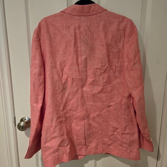 NWT Vineyard Vines Linen Blazer Jacket Jetty Red 40R - Picture 5 of 5